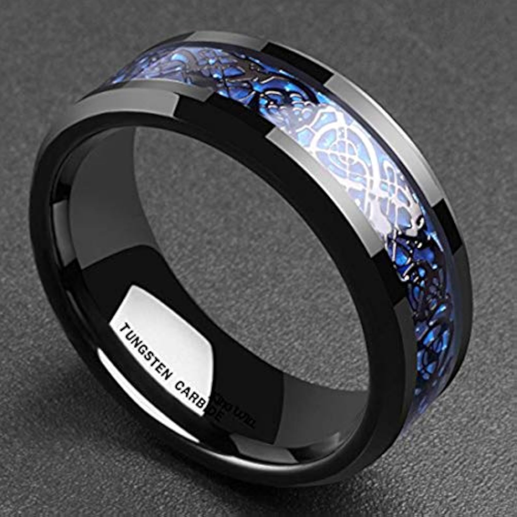 Stainless Steel Dragon Celtic Ring